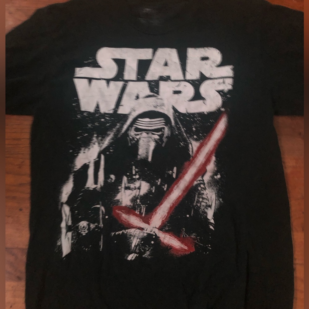 black Star Wars shirt